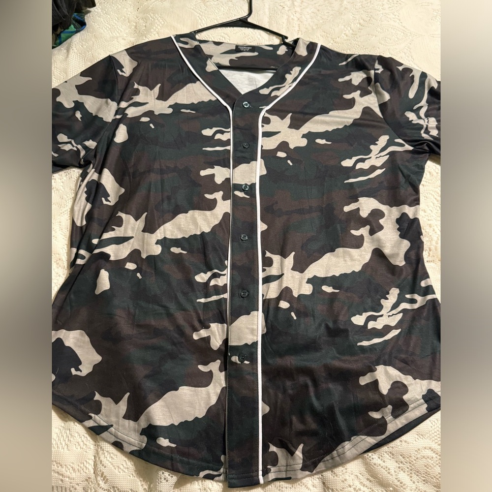 Mens XL Camo Jersey cotton